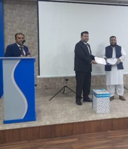 CEO Mr Asif Khan Reciving Award